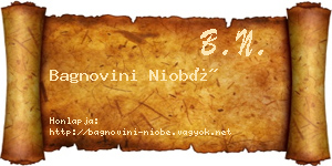 Bagnovini Niobé névjegykártya